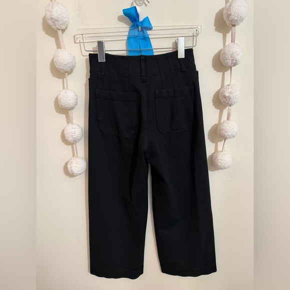 Anthropologie Maeve The Colette Wide Leg High Rise Cropped Pants: Ponte Edition - Picture 7 of 12